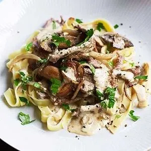 Nut-Free Shellfish-Free Beef stroganoff — Eastern europe recipe