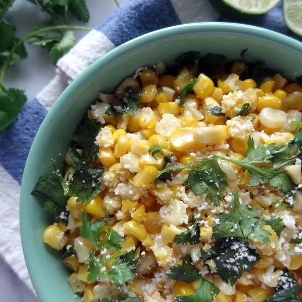 Vegetarian Gluten-Free Mexican Cotija Corn — Mexican recipe