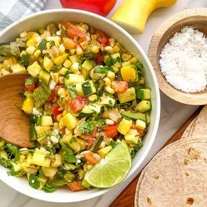 Vegetarian Gluten-Free Veggie-Loaded Mexican Calabacitas Recipe — Mexican recipe