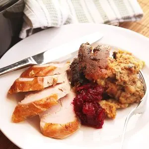 Nut-Free Shellfish-Free Slow Cooker Sage and Sausage Stuffing Recipe — American recipe