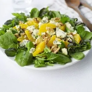 Vegetarian Gluten-Free Orange, walnut & stilton salad — American recipe