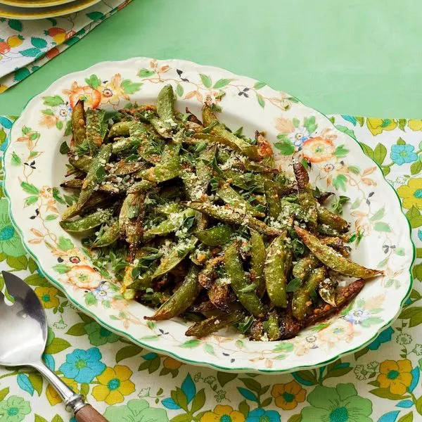 Vegetarian Gluten-Free Air Fryer Snap Peas — Middle eastern recipe