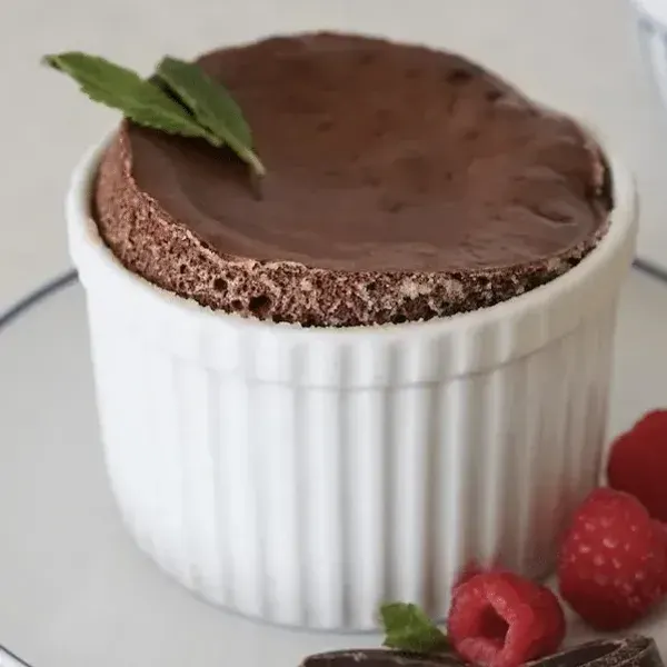 Vegetarian Gluten-Free Paleo Chocolate Soufflé (Dairy Free & Gluten Free) — French recipe