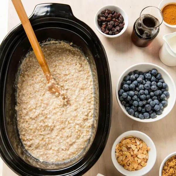 Vegetarian Nut-Free Slow-Cooker Irish Oatmeal — British recipe
