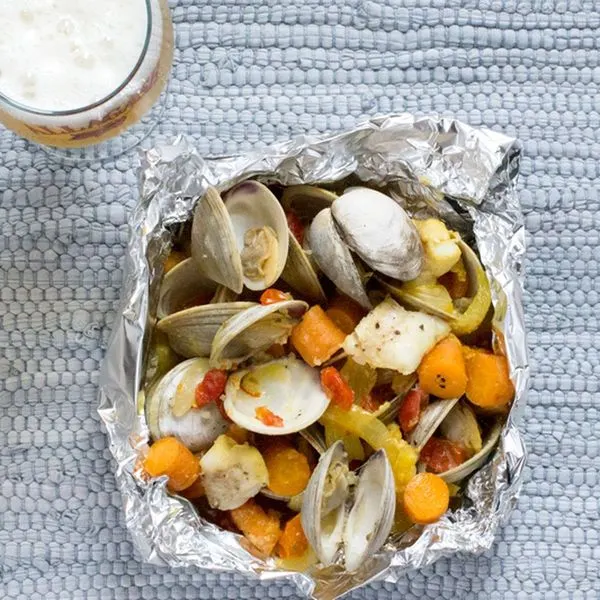 Gluten-Free Nut-Free Saffron Seafood Packets — Japanese recipe