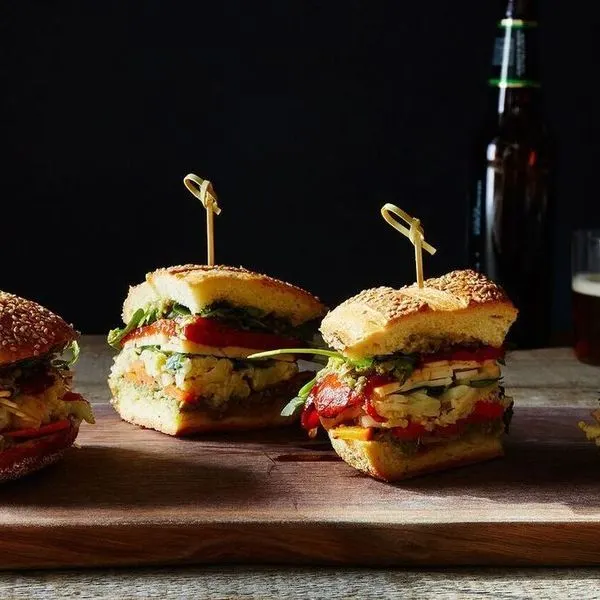 Vegetarian Nut-Free Vegetarian Muffuletta — Italian recipe