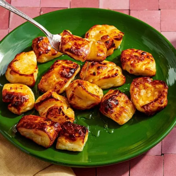 Vegetarian Gluten-Free Crispy Air Fryer Halloumi Bites Recipe — South american recipe
