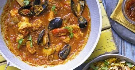 Gluten-Free Keto Seafood curry — Indian recipe