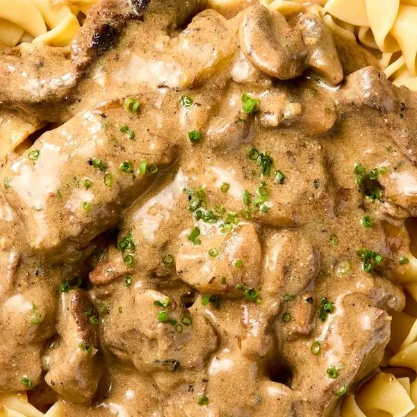 Nut-Free Shellfish-Free Beef Stroganoff — Eastern europe recipe