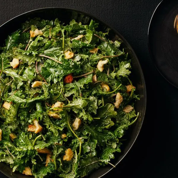 Nut-Free Shellfish-Free Italian Kale Caesar Salad — Italian recipe
