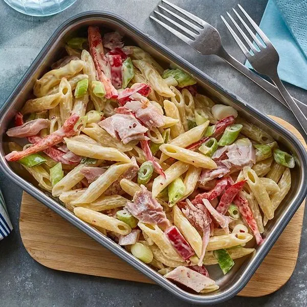 Dairy-Free Nut-Free Ham picnic pasta — Italian recipe