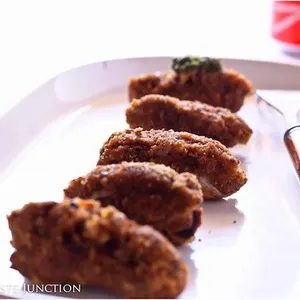 Vegetarian Gluten-Free Vegetarian Gulnar Seekh Kebab — Indian recipe
