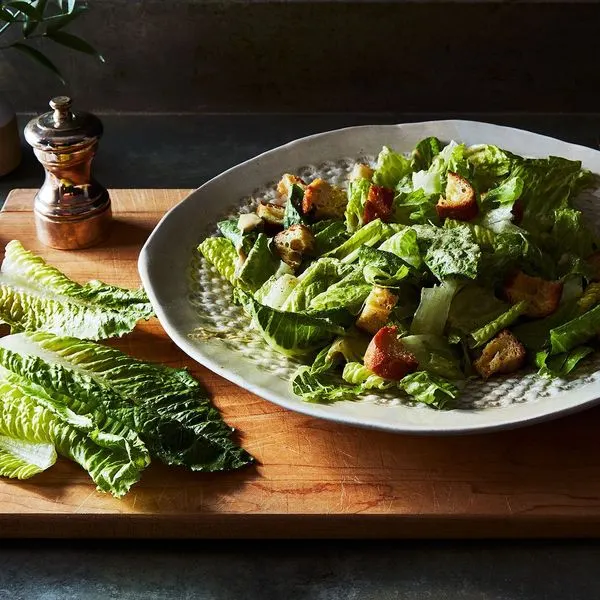 Dairy-Free Nut-Free Traditional Vegan Caesar Salad — American recipe
