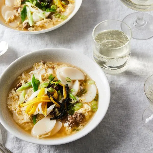 Dairy-Free Nut-Free Korean Dduk Guk Rice Cake Soup — Korean recipe
