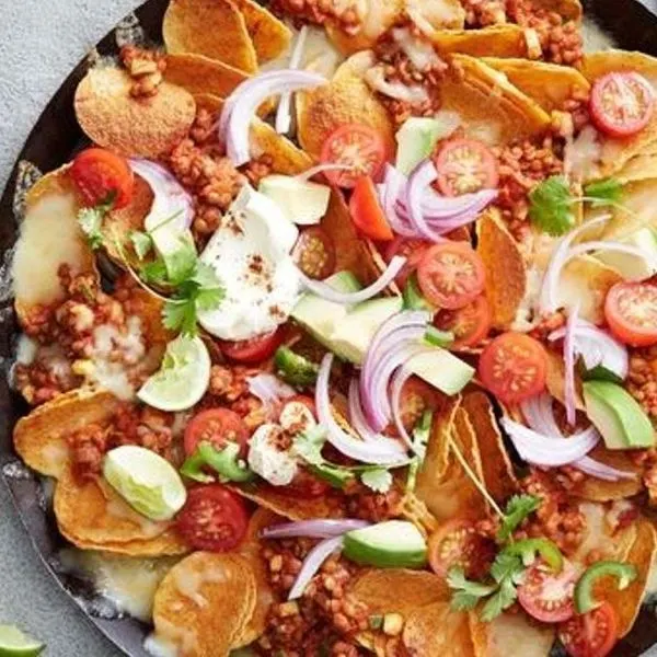 Vegetarian Nut-Free Vegetarian nachos — Mexican recipe