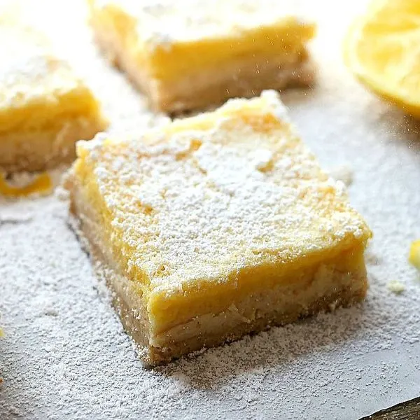 Vegetarian Gluten-Free Healthier Gluten-Free Lemon Bars — American recipe