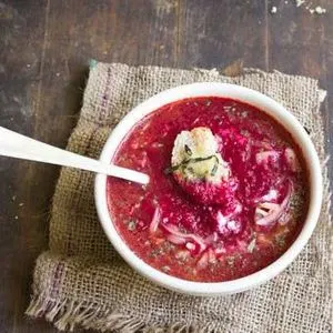 Gluten-Free Nut-Free Vegetarian borscht — Eastern europe recipe