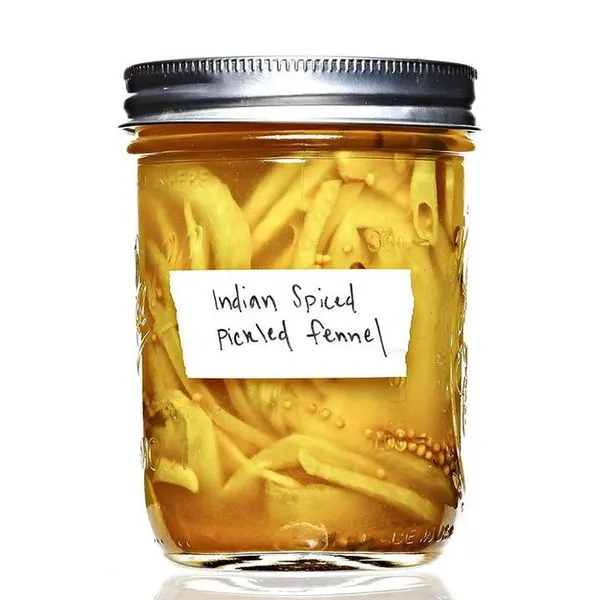 Vegan Vegetarian Indian-Spiced Fennel Pickles — Indian recipe
