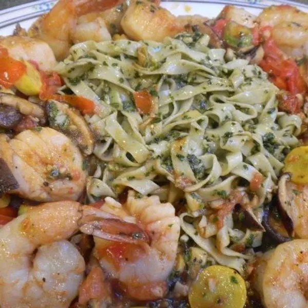 Nut-Free Egg-Free Seafood Pasta — Italian recipe
