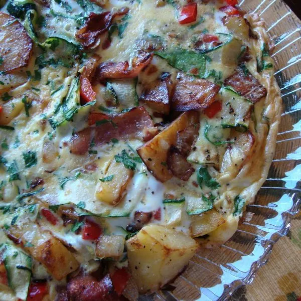 Gluten-Free Nut-Free Papas Italian Potato Pepper Frittata — Italian recipe