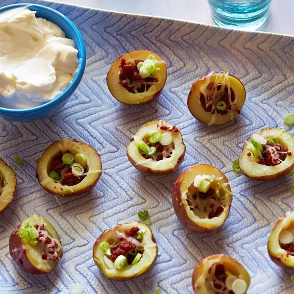 Gluten-Free Nut-Free Mexican Potato Skin Bites — Mexican recipe