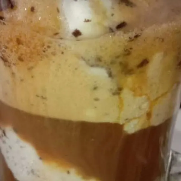 Vegetarian Gluten-Free Italian Affogato coffee dessert — Italian recipe