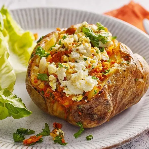 Vegetarian Gluten-Free Indian-style baked potatoes — Mediterranean recipe