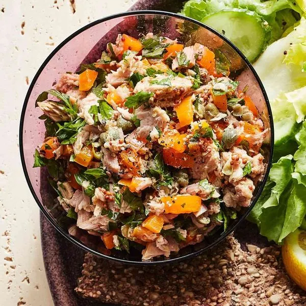 Dairy-Free Keto No-Mayo Mediterranean Tuna Salad — Mediterranean recipe