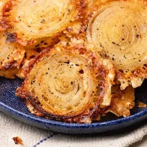 Vegetarian Gluten-Free Low-Carb Onion Ring Chips Recipe — American recipe