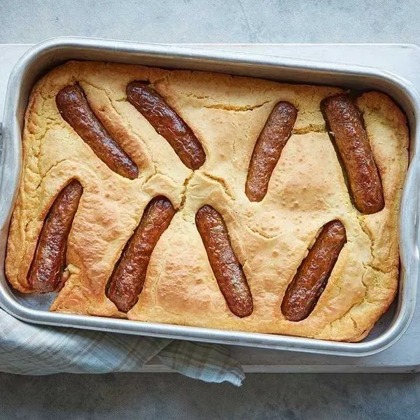 Dairy-Free Nut-Free Vegan toad-in-the-hole with red onion & balsamic gravy — American recipe