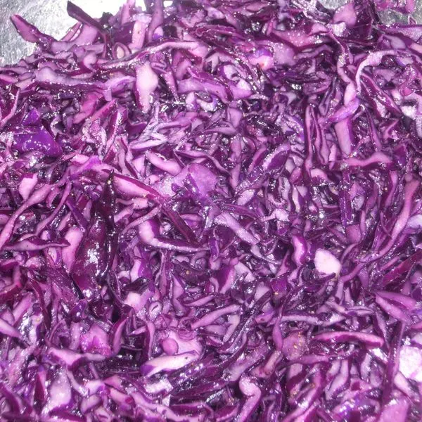 Vegan Vegetarian Red cabbage salad — American recipe