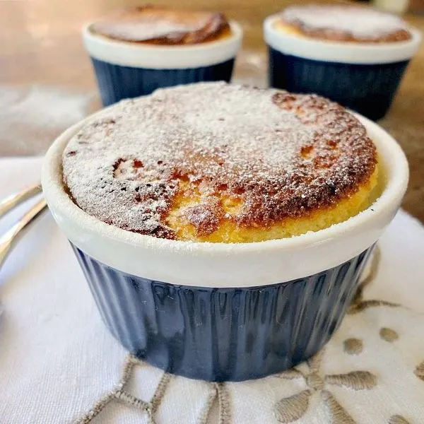 Vegetarian Nut-Free Lemon Polenta Pudding Dessert — British recipe