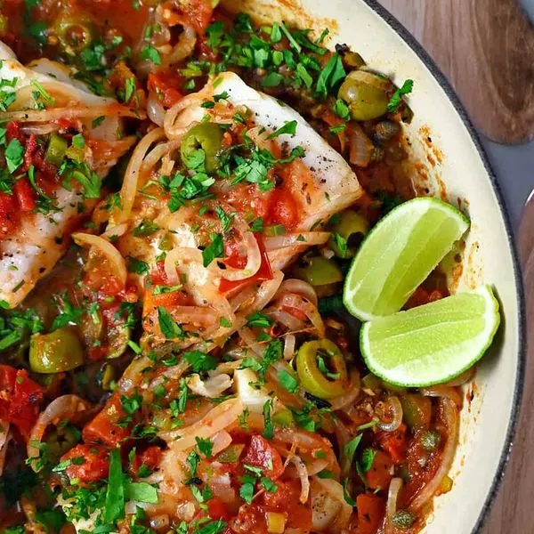 Gluten-Free Dairy-Free Fish in Veracruz Sauce (Paleo, Keto, Whole30, Gluten Free) — American recipe
