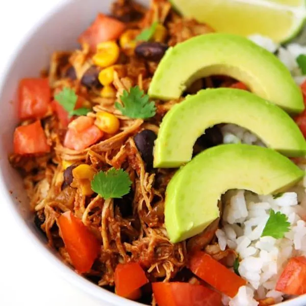 Gluten-Free Dairy-Free Slow Cooker Burrito Bowls — Mexican recipe
