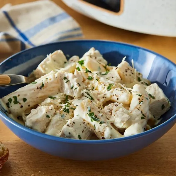 Nut-Free Shellfish-Free Slow Cooker Chicken Alfredo — Italian recipe