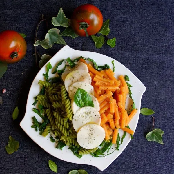 Vegetarian Nut-Free Grain Free Pasta Tricolore — Italian recipe