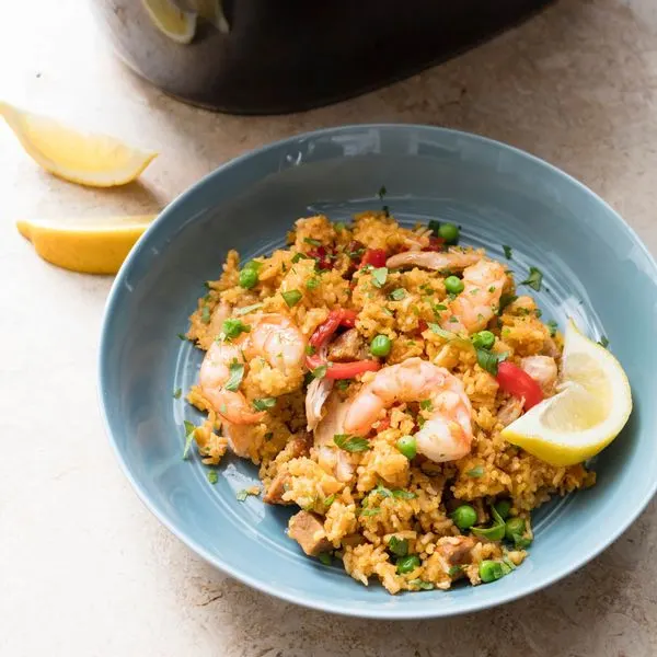 Gluten-Free Dairy-Free Slow-Cooker Paella — Mediterranean recipe