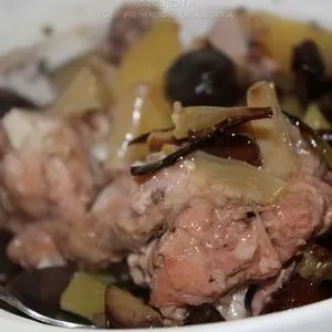 Gluten-Free Dairy-Free Chicken Stew with Chestnuts and Potatoes in Slow Cooker — American recipe