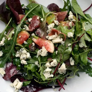 Gluten-Free Nut-Free Dinner Tonight: Warm Prosciutto, Fig, and Blue Cheese Salad Recipe — Italian recipe