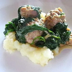 Gluten-Free Nut-Free Popeye's Pride: Spinach and Sausage Surprise — American recipe