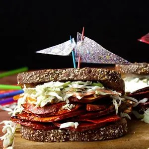 Vegan Vegetarian Vegan BBQ sandwich — American recipe