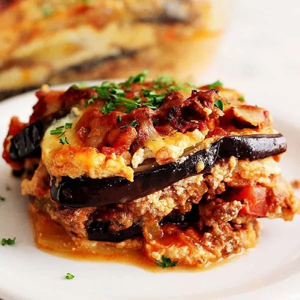 Gluten-Free Nut-Free Keto Eggplant Lasagna — Italian recipe