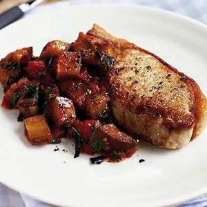Gluten-Free Dairy-Free Pork chops with eggplant — French recipe