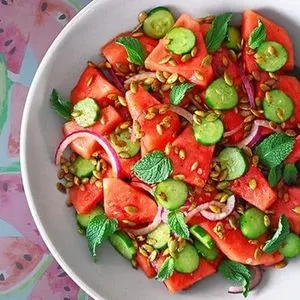 Vegan Vegetarian Mexican Watermelon Salad — Mexican recipe