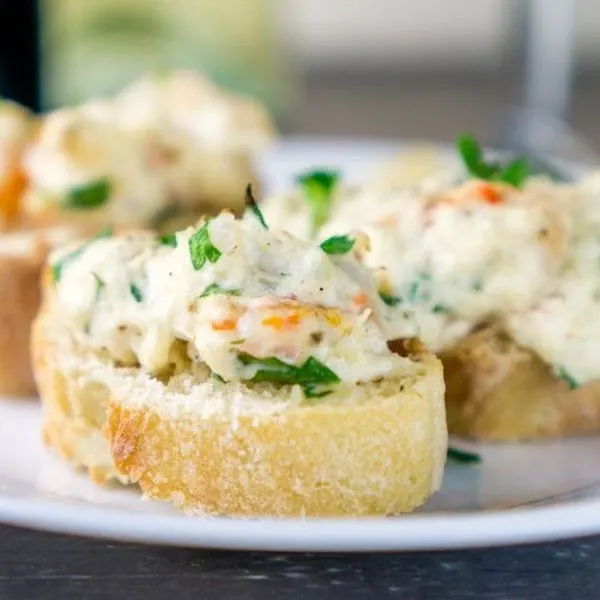 Nut-Free Egg-Free Easy Seafood Crostini — Japanese recipe