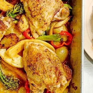 Gluten-Free Dairy-Free Thai red curry chicken traybake — South east asian recipe