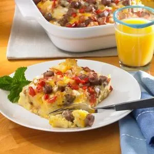 Nut-Free Overnight Breakfast Casserole — American recipe