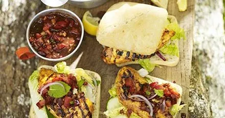 Dairy-Free Nut-Free Chicken tikka burgers — Indian recipe