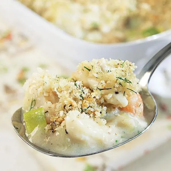 Nut-Free Egg-Free Seafood Chowder Casserole — American recipe