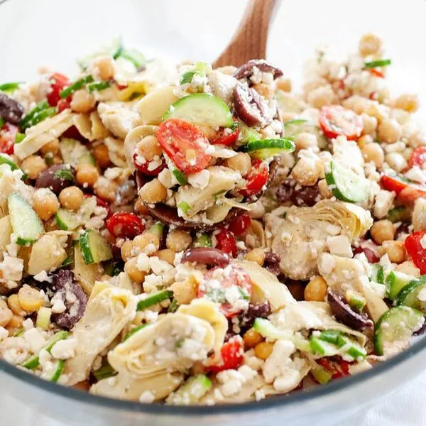 Vegan Vegetarian Mediterranean Chickpea Salad — Mediterranean recipe